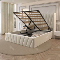 Queen Size Gas Lift Storage Bed Frame For Sale ~ Furniture Store