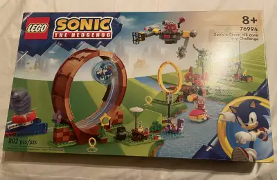 Brand new, never opened Lego 76994, Sonic's Green Hill Zone Loop Challenge. Comes from a smoke free...