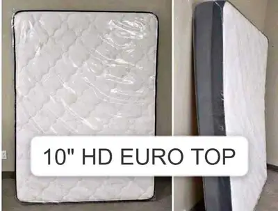 Queen size HD Eurotop Mattress - Brand New , View more