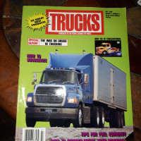1989 issues Trucks Magazines , behind the wheel  and the industr