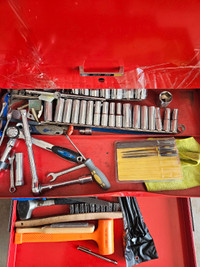 Tools and box