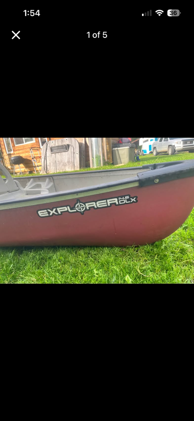 Selling a complete, ready-to-go canoe package featuring a Pelican Explorer 14.6 DLX in very good con...