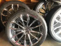 Dub Clout 24 inch Rims and Tires- gm/ford/dodge 6 bolt