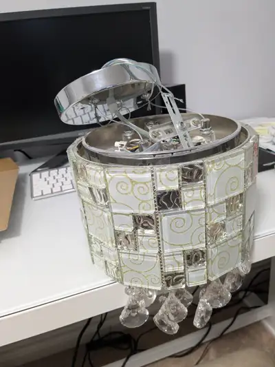 LED Crystal Semi-Flush Light, View more