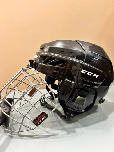 CCM Youth Hockey Helmet & Cage Combo (HECC Certified) – Y4–7, View more