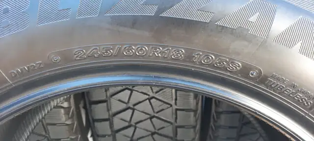 245/60/18 BRIDGESTONE BLIZZAK DMV2 WINTERS IN NEAR NEW CONDITION in Tires & Rims in Dartmouth - Image 5