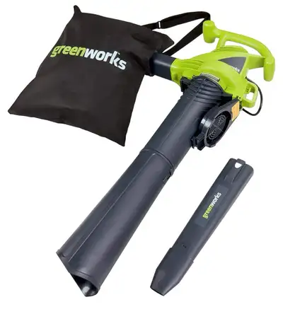 Greenworks 2 Speed 230 MPH Corded Blower/Vacuum Like new ! used only once , with box Amazon price :...