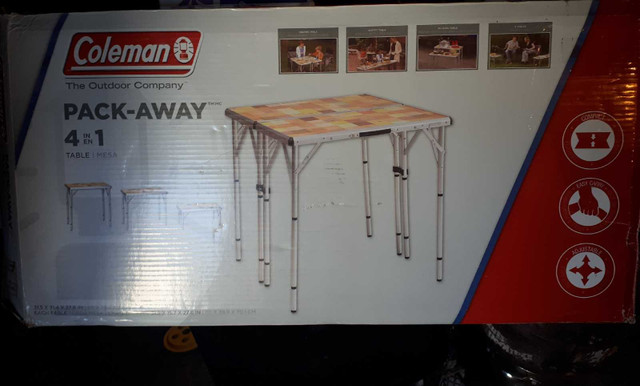 Colman pack-away 4in1 table in Other Tables in St. Catharines - Image 2