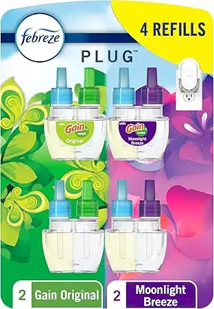 FEBREZE REFILLS (QTY-4) GAIN MOONLIGHT BREEZE & GAIN ORIGINAL, View more