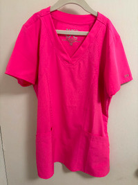 Grey’s Anatomy bright Barbie pink scrub top