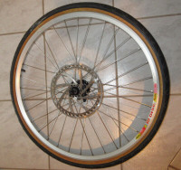 MTB Front Wheelset 26 inch with a tire, Shimano Diore XT hub