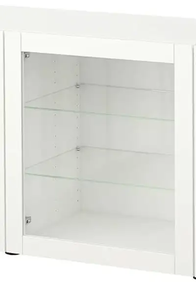 Ikea Besta Glass Door - White, View more