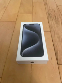 Brand New iPhone 15 Pro 128GB Titanium Blue Unopened