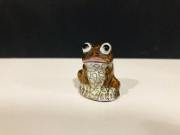 Vintage Chinese Cloisonné miniature frog