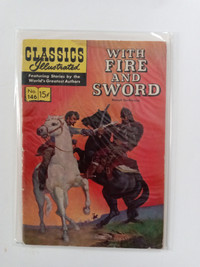 CLASSIC ILLUSTRATED COMIC "WITH FIRE AND SWORD"