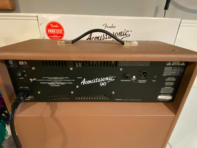 Fender Acoustasonic 90 Watt Amp (combo) CW Stsand in General Electronics in Strathcona County - Image 4