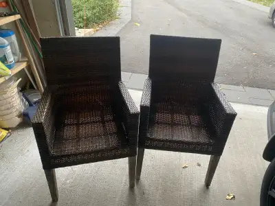 2 Patio dining chairs , View more