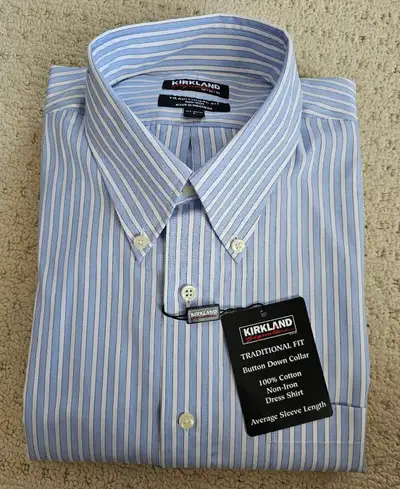 Men's Dress Shirt (Kirkland) - 16-1/2 (36/37- Large) - Brand New, View more