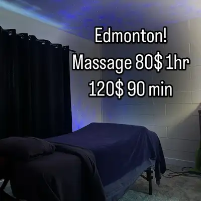 Homebase massage in Edmonton 80$ , View more