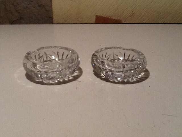 MATCHING CRYSTAL ASHTRAYS. 225 in Hobbies & Crafts in Calgary - Image 2