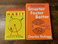 Charles Duhigg Books - The Power of Habit/Smarter Faster Better