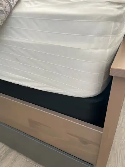 Queen size, pillow top, Sleep Country mattress and boxspring, View more