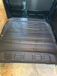 Sprinter low roof partition and weather tech floor mat