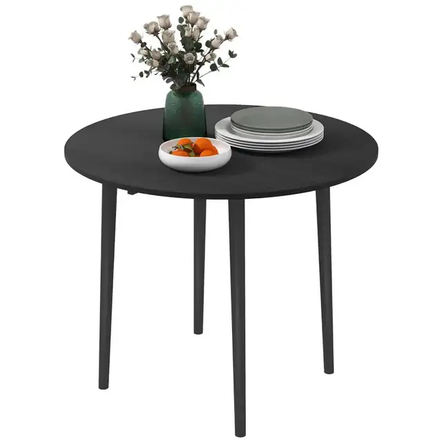 Folding Dining Table, Round Drop Leaf Kitchen Table for Small  in Dining Tables & Sets in Markham / York Region - Image 11