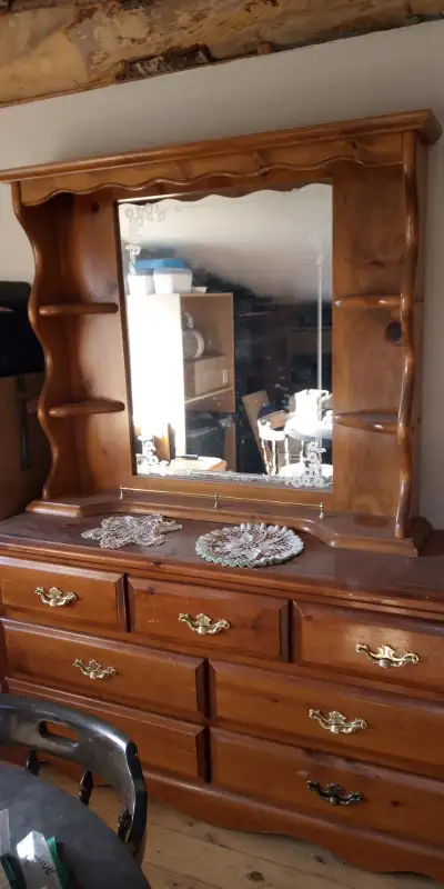 Dresser with mirror unit, View more
