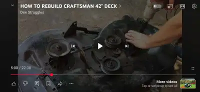 Deck for Craftsman YT3000 riding mower.  , View more