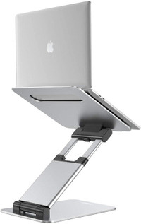 Laptop Stand, Adjustable Height for  Laptop 10-17" Silver New