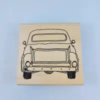 Dad’s Truck Wood Rubber Stamp Print Works Collection Printworks