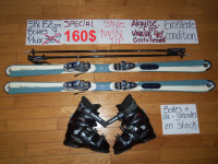 Équipements de ski alpin twin tip et titanium 160 165 cm