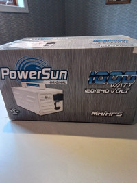 POWER SUN ORIGINAL,1000W, MH/HPS,120/240 VOLT,   BOITE, 150$