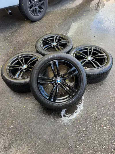 18 inch rims Bmw rims M sport style rims M performance style rims Bmw wheels • Orignal Gloss black c...