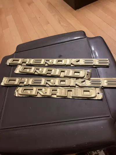 Awesome looking door emblems with double sided tape, $30 for a set!