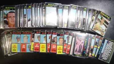 1971 topps baseball  built set  193 cards no double, View more
