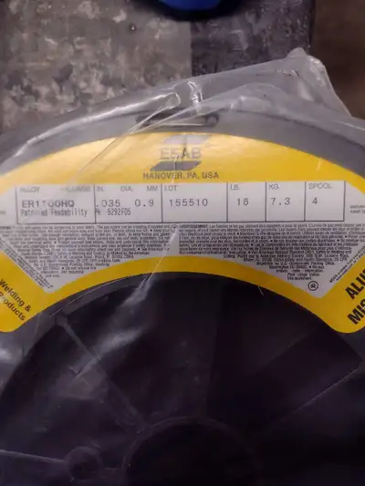 New 16 lb roll .035 of aluminum welding wire.