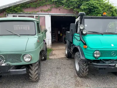 Very good condition with studs. Will also fit Unimog 411, 407 and possibly other models.