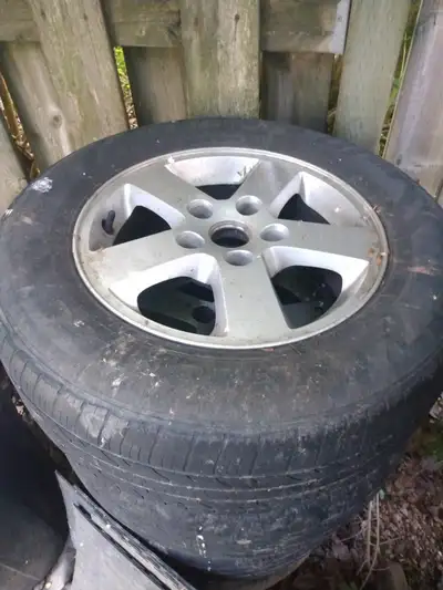 Came off 2011 Dodge caravan. Tires on them are worn out, rims are in good condition.