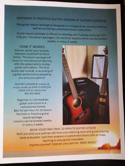 Guitar Classique - Partners in Practice Guitar Lesson Package, View more