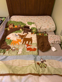 Woodland crib bedding/decor 