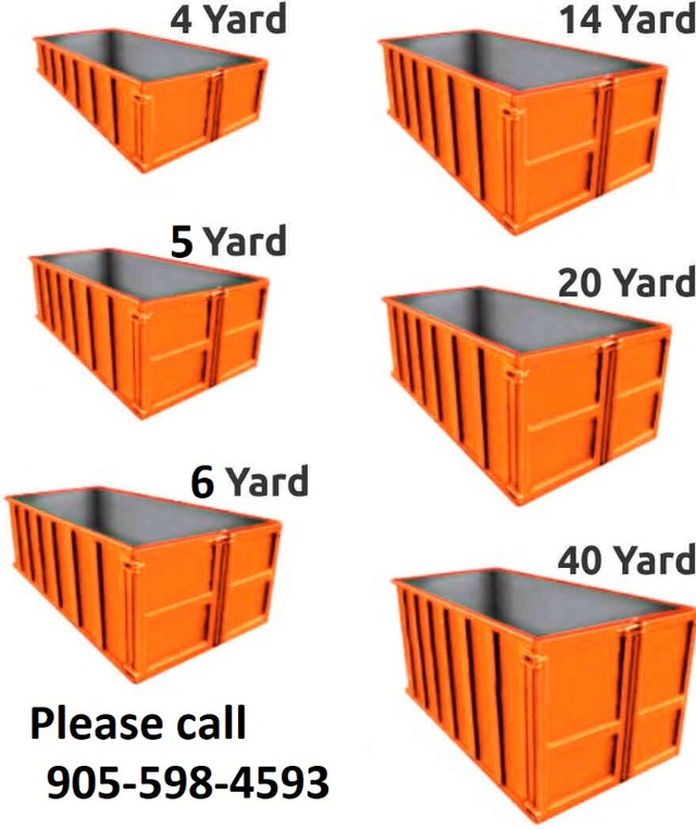 Bin Rental 4,5,6,14,20,40 yard bins in scarborough and durham Other