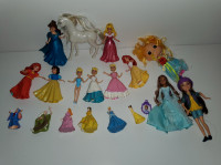 Disney Princess Toy Dolls & Figures Lot Polly Pocket,Cake Topper