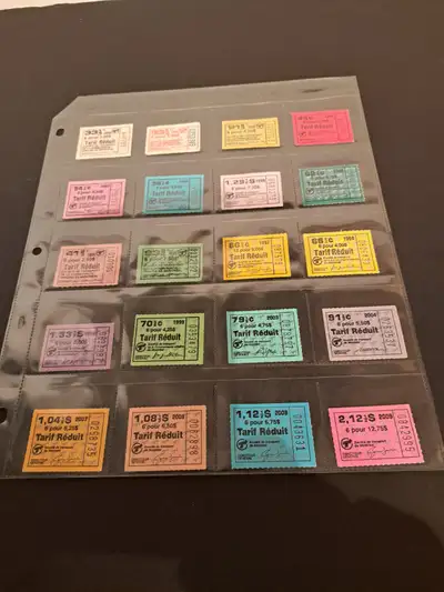 Autobus Métro Montréal  Collection de tickets entre 1986 2009, View more