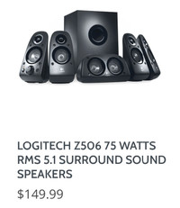 Logitech z506 speakers