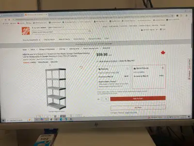 One brand new never used never opened workforce shelving 36 x 72 x 18. Measurements are on the actua...