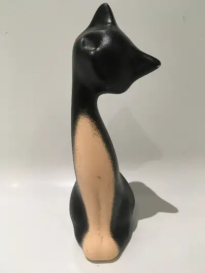 FIGURINE BIBELOT CÉRAMIQUE JAPAN KITSCH RÉTRO VINTAGE CHAT CAT, View more