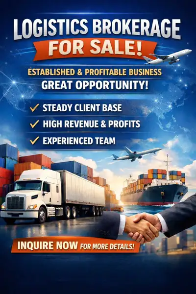 logistics Brokerage business for sale , View more