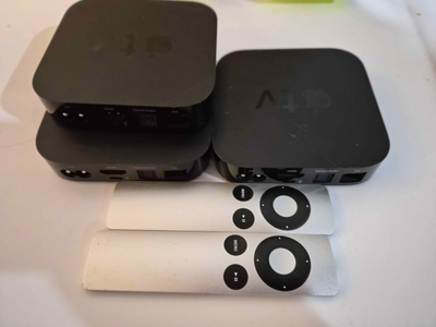 Lot of Apple TV's with remotes. Smart TV Box, View more